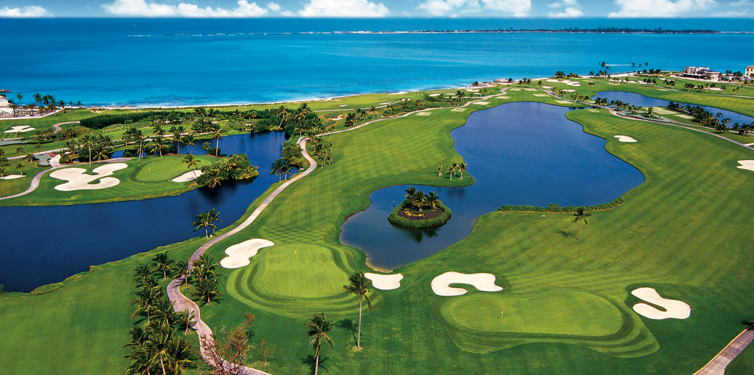 Campos de golfe das Bahamas - perfeitos para jogadores de golfe iniciantes  e profissionais